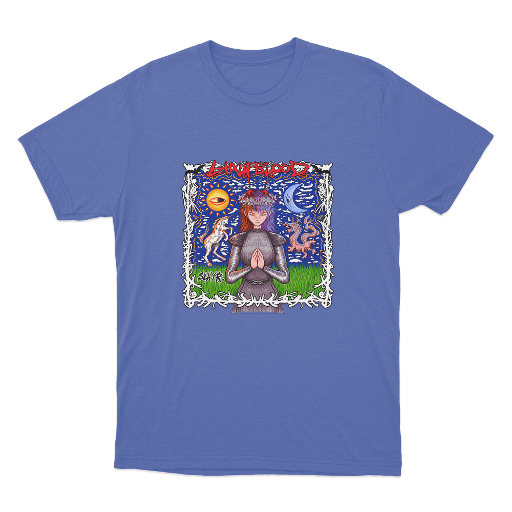 Slayr Half Blood Unisex T Shirt Blue Slayr Half Blood Unisex T Shirt Blue
