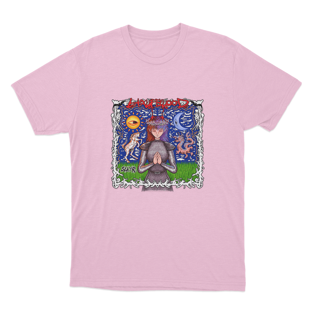Slayr Half Blood Unisex T Shirt Pink Slayr Half Blood Unisex T Shirt Pink