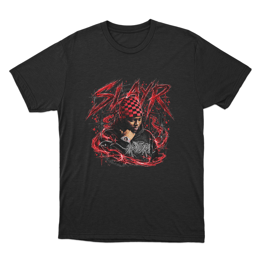 Slayr Portrait Unisex T Shirt Black Slayr Portrait Unisex T Shirt Black