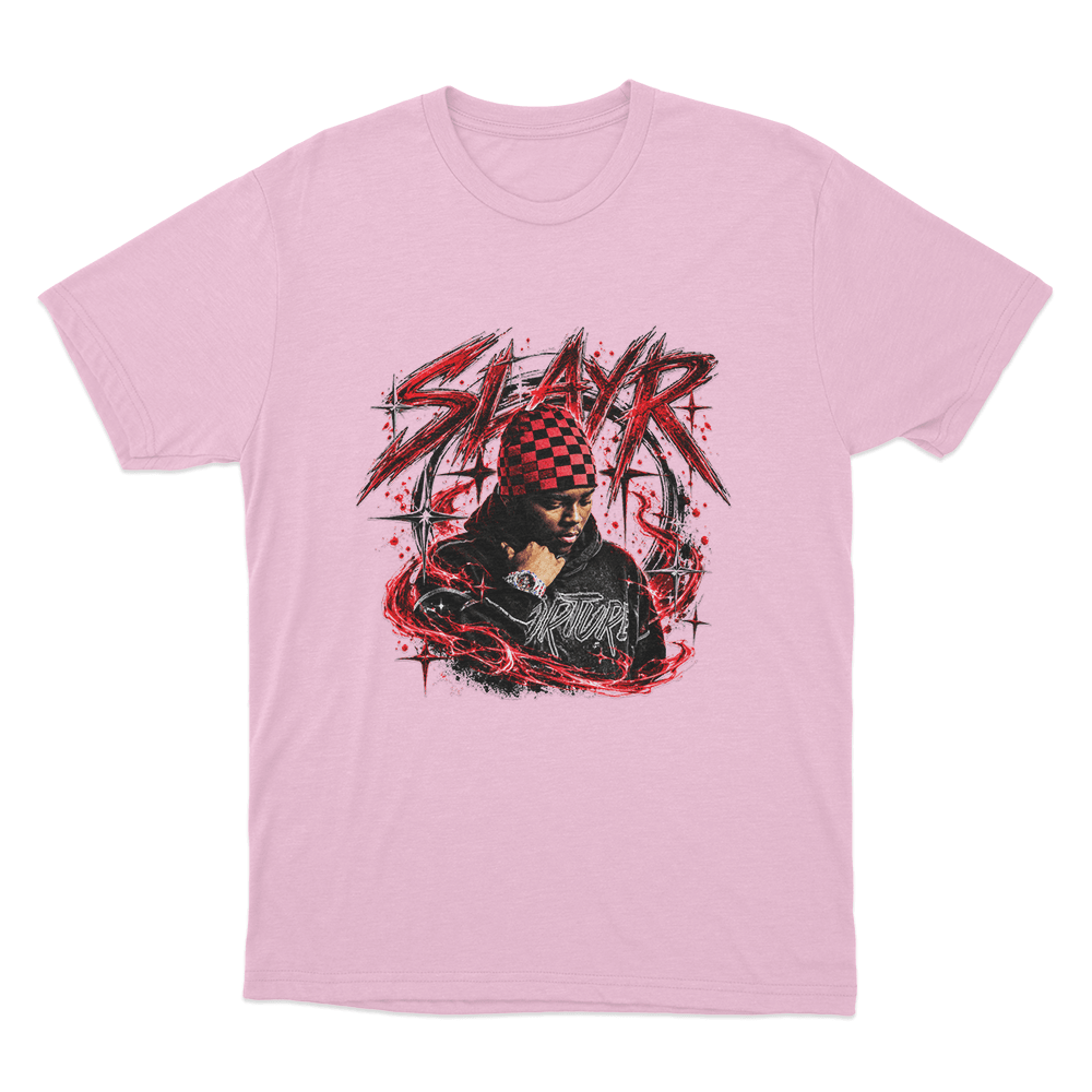Slayr Portrait Unisex T Shirt Pink Slayr Portrait Unisex T Shirt Pink