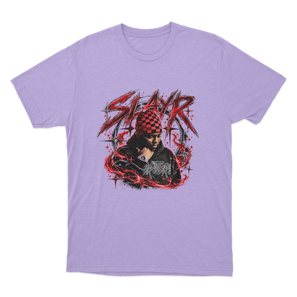 Slayr Portrait Unisex T Shirt Purple Slayr Portrait Unisex T Shirt Purple