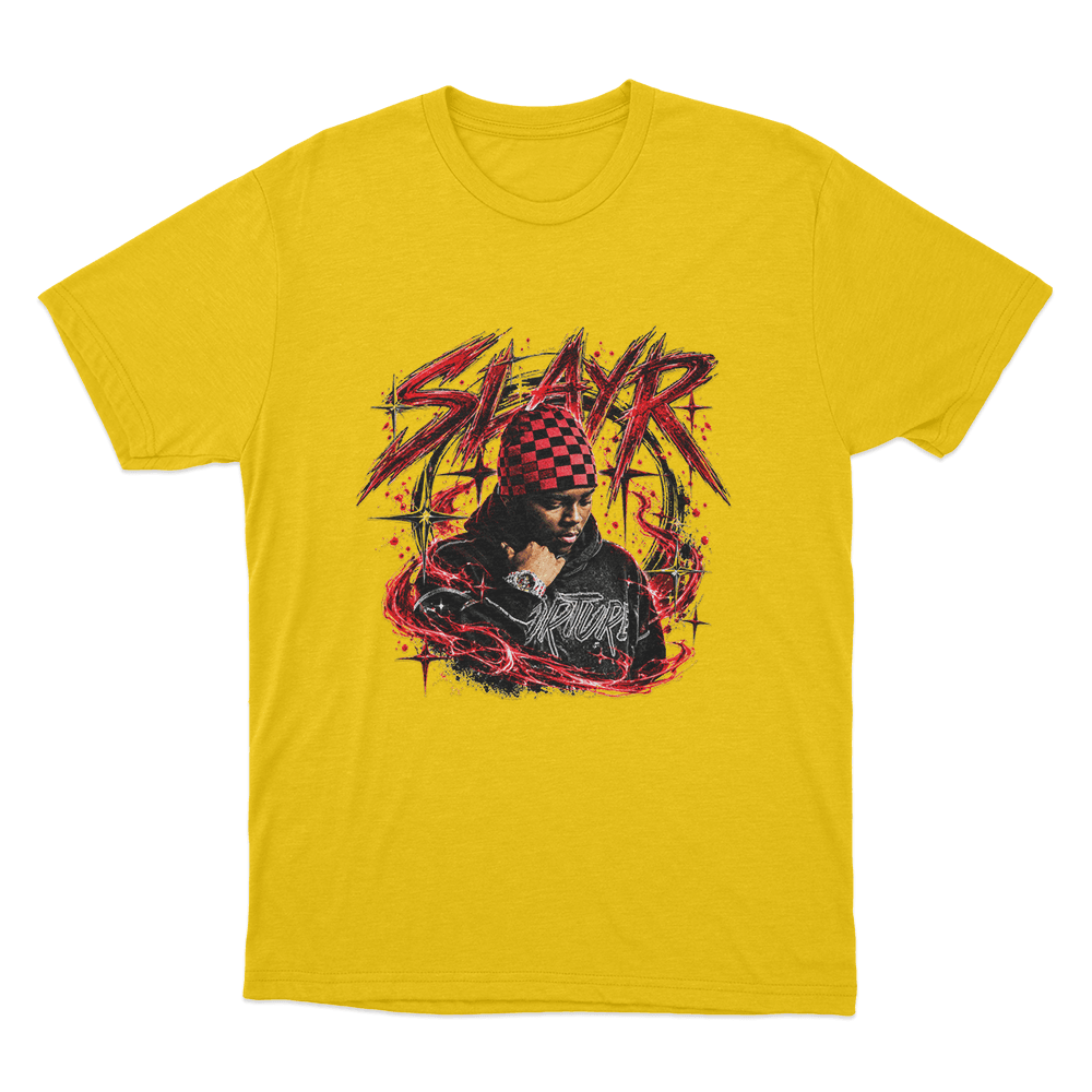 Slayr Portrait Unisex T Shirt Yellow Slayr Portrait Unisex T Shirt Yellow