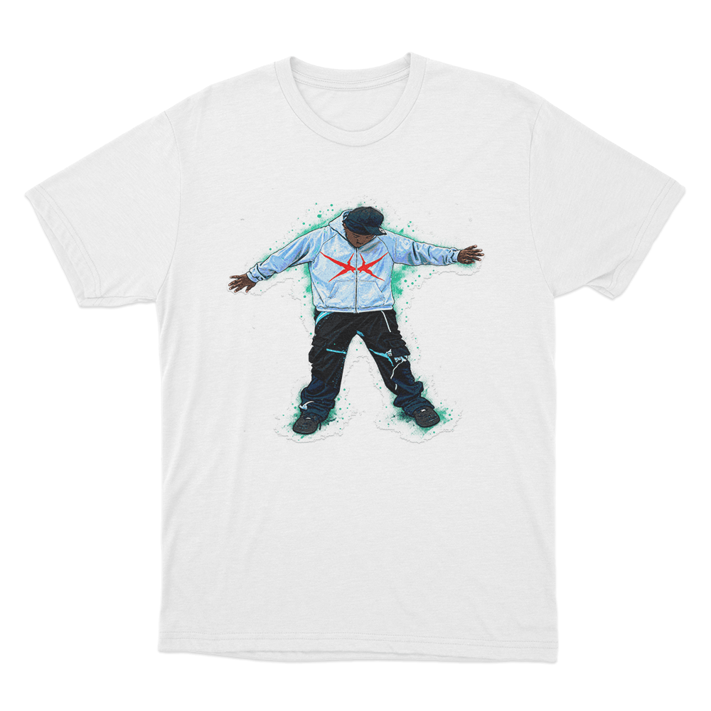 Slayr Streetwear Cartoon Unisex T Shirt White Slayr Streetwear Cartoon Unisex T Shirt White